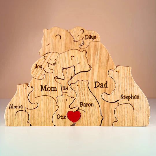 Personalized wooden puzzle: a unique family keepsake