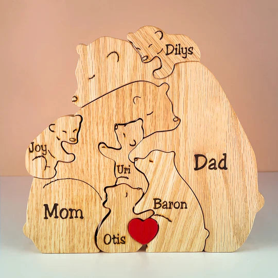 Personalized wooden puzzle: a unique family keepsake