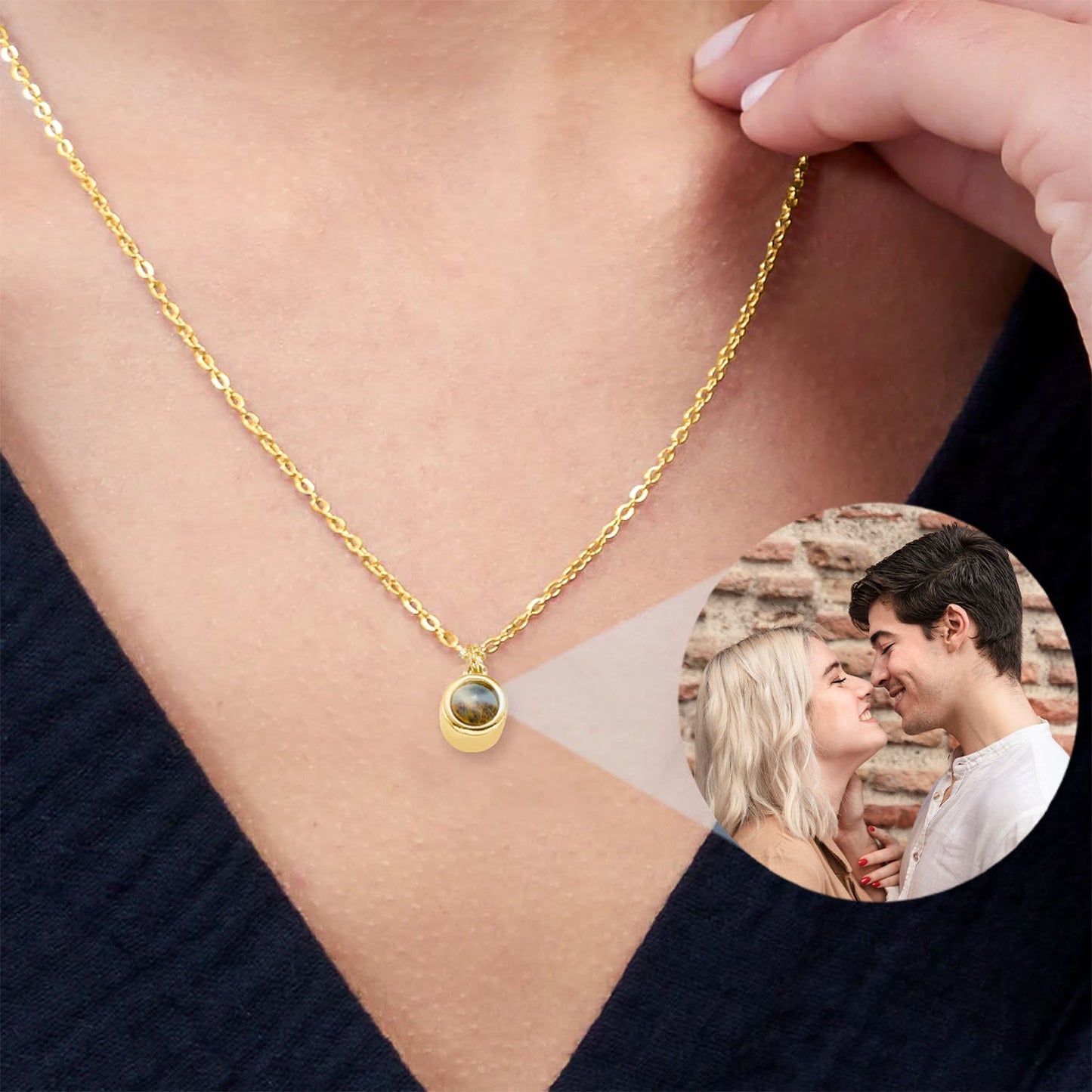 Persoonlijke ketting met foto, een herinnering altijd bij u