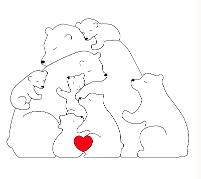 Personalized wooden puzzle: a unique family keepsake