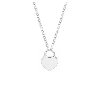 Collar colgante con inicial de corazón